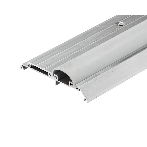 3' Adjustable Height Aluminum Threshold W/Vinyl Seal 4" Wide for Gaps 1" to 1 1/2"